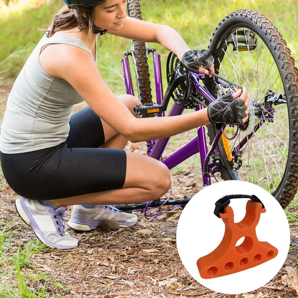 Soporte de mango de reparación de bicicletas, soporte ligero para reparación de bicicletas, estabilizador con Clip para ciclistas, 1 par