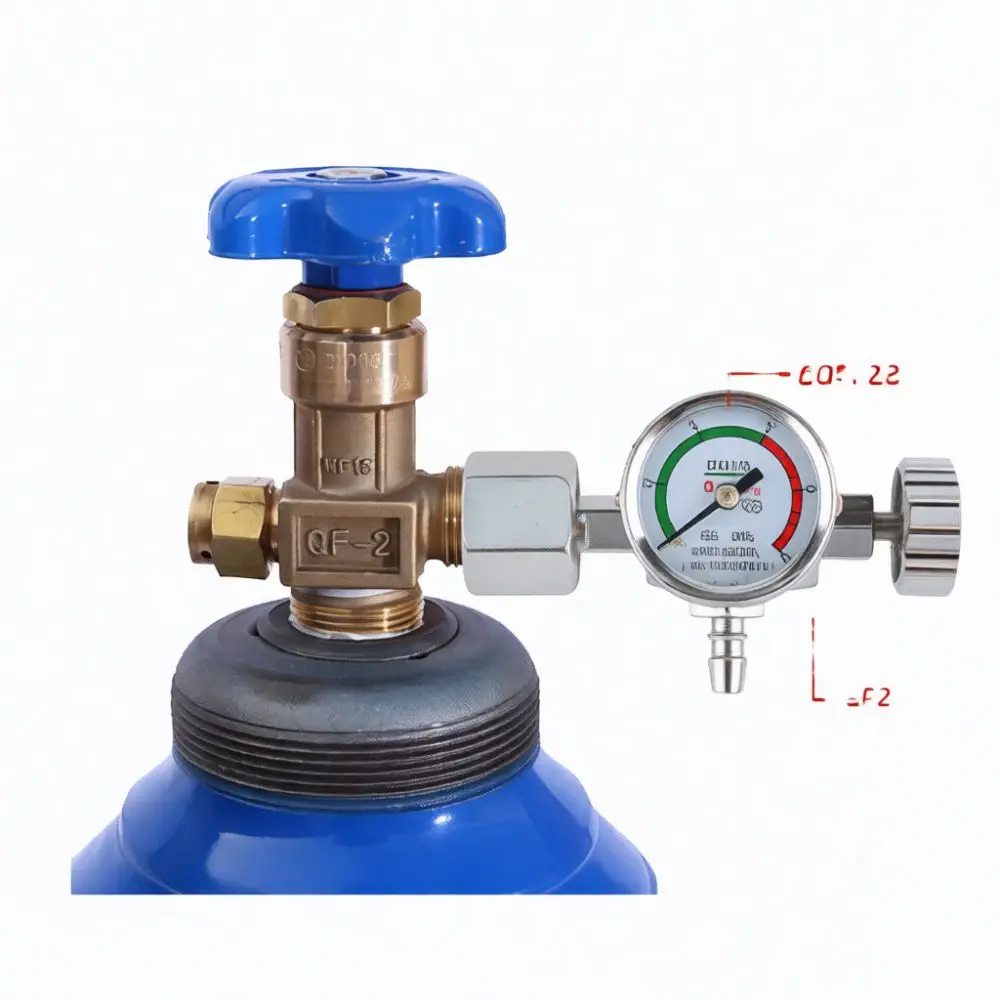 Medical Oxygen Regulator Valve Aluminum Alloy Connector For Ambulance Ventilator Emergency Gas Tank Pressure Control Device