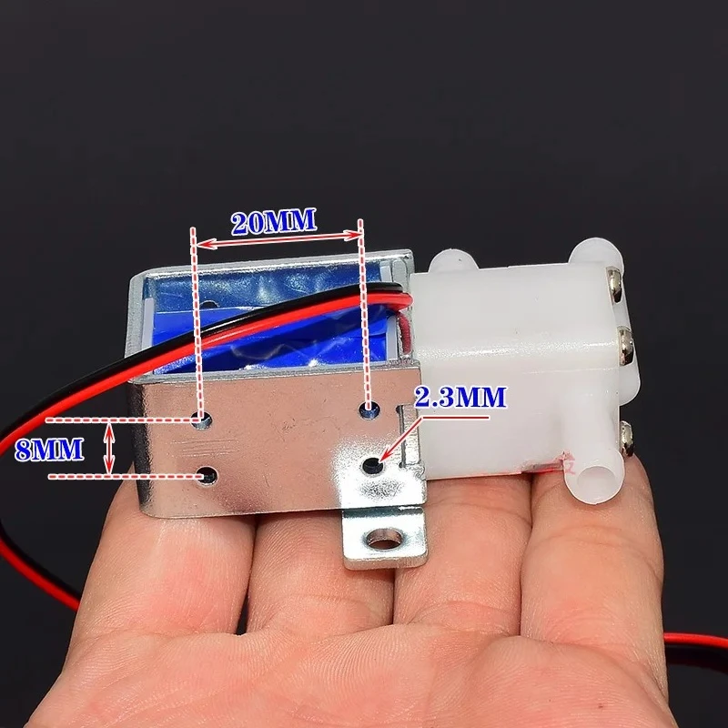 Válvula de agua de tres vías de dos posiciones DC 6V 12V 24V, control de nivel de agua de válvula solenoide en miniatura, máquina de café con válvula de vapor de agua
