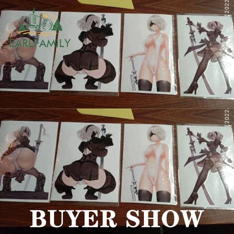 ملصقات سيارة أنيمي هنتاي مؤخرة ، فتاة مثيرة ، شخصية ، تلقائي ، مصد ، دراجة نارية ، ملصق فينيل ، إكسسوارات سيارة ، 13 *