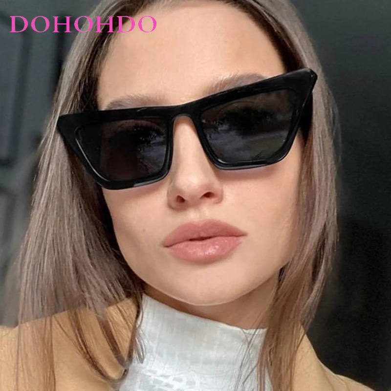 Classic BIG Frame Cat Eye Sunglasses Women Men Vintage Brand Design Outdoor Driving Travel Sun Glasses UV400 Gafas En Tendencia