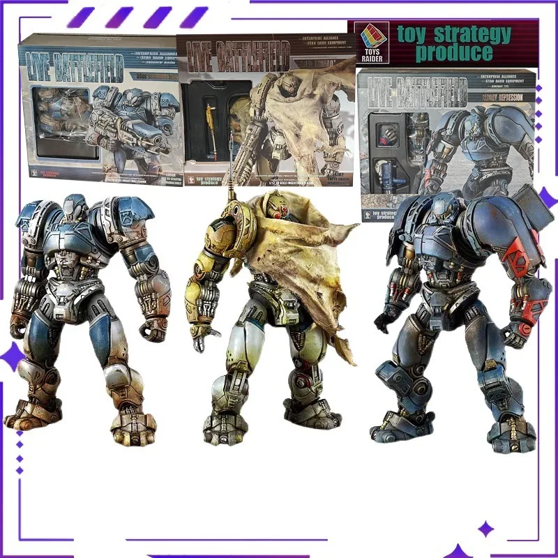 

Путеводитель игрушек, оригинальный 1/12 Mech Live Battlefield Conqueror Mech, синий штурмовик, красная линия, супер мобильная модель куклы, игрушка ручной работы