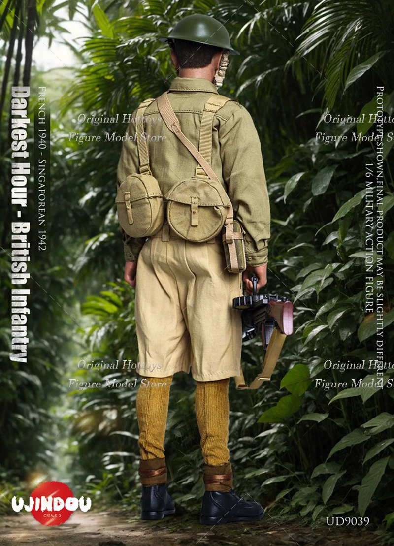 UJINDOU UD9039 1/6 Schaal Soldaat Tweede Wereldoorlog Britse Infanterie Frankrijk 1940-Singapore 1942 Volledige Set 12 ''Action Figure Pop