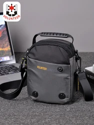 Volunteer Shoulder Bag for Men 2023 New Fashionable Large Capacity Casual Waterproof Phone Commuter Light Weight Bags1698-14