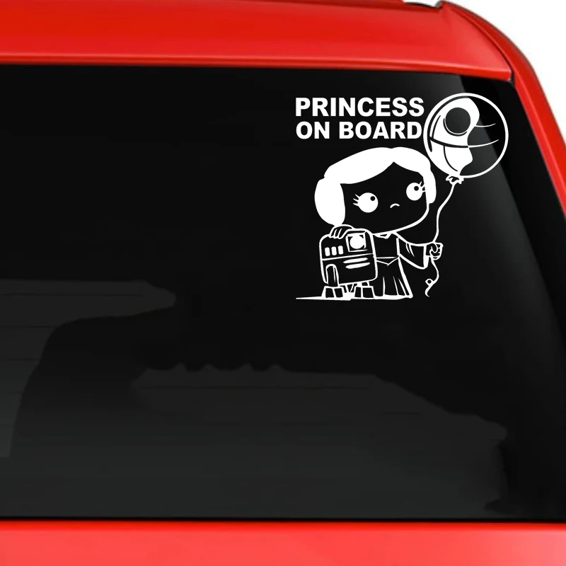 Baby Princess On Board Vinyl Car Stickers Creative Decals for Car Motorcycle Cute Vehicle Decor Accessories view 2