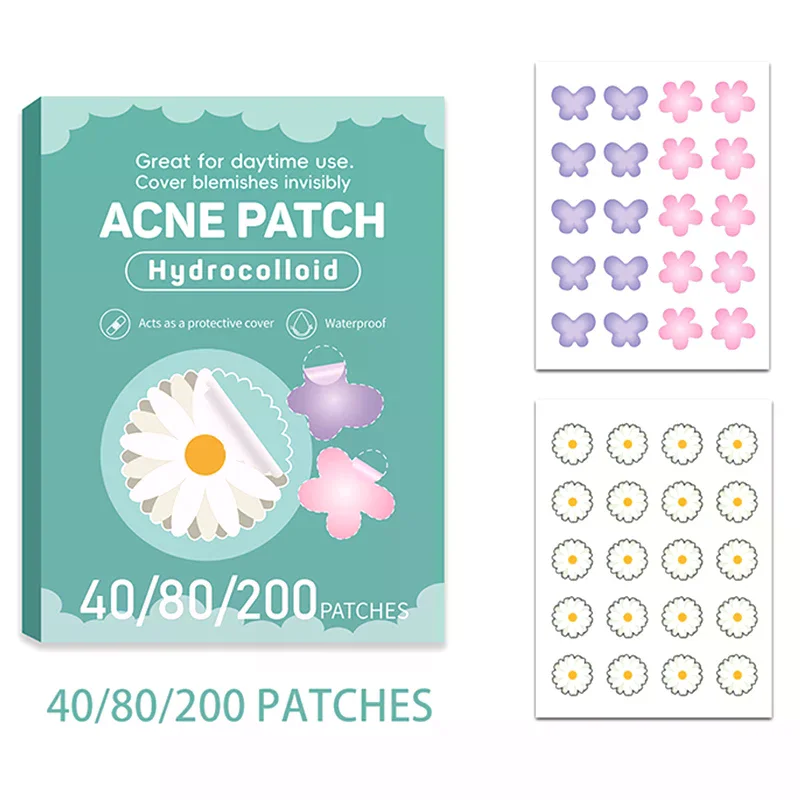 40/80/200 pezzi Fiore Viso Cura della pelle Acne Brufolo Patch Guarigione professionale invisibile