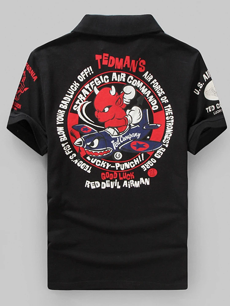 夏プリントルーズメンズ-tシャツ半袖学生原宿スタイルポロシャツクリエイティブパターン和風トレンディブランド