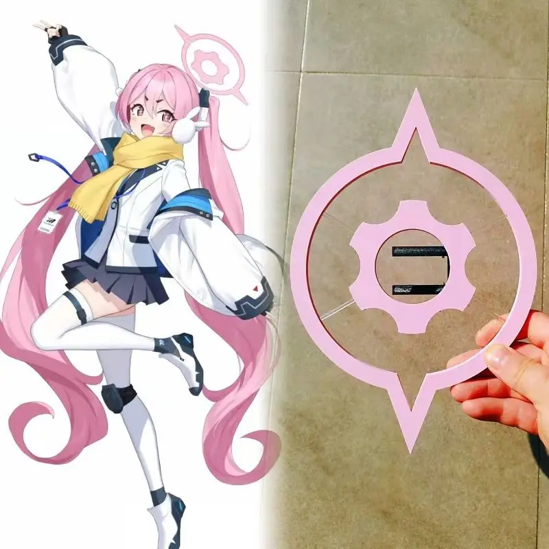 

Koyuki Halo Game Blue Archive Cosplay Props Pink Headwear Hair Halloween Costumes Accessories for Women Girls