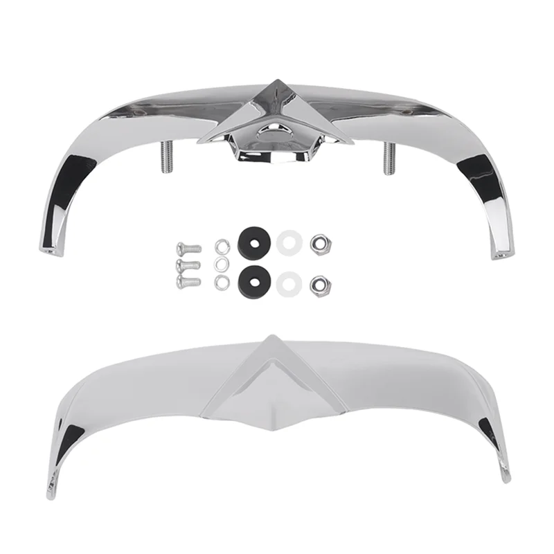 For FLSTS Heritage Springer Chrome Fender Tip Trim Kit- Front Rear Accessories