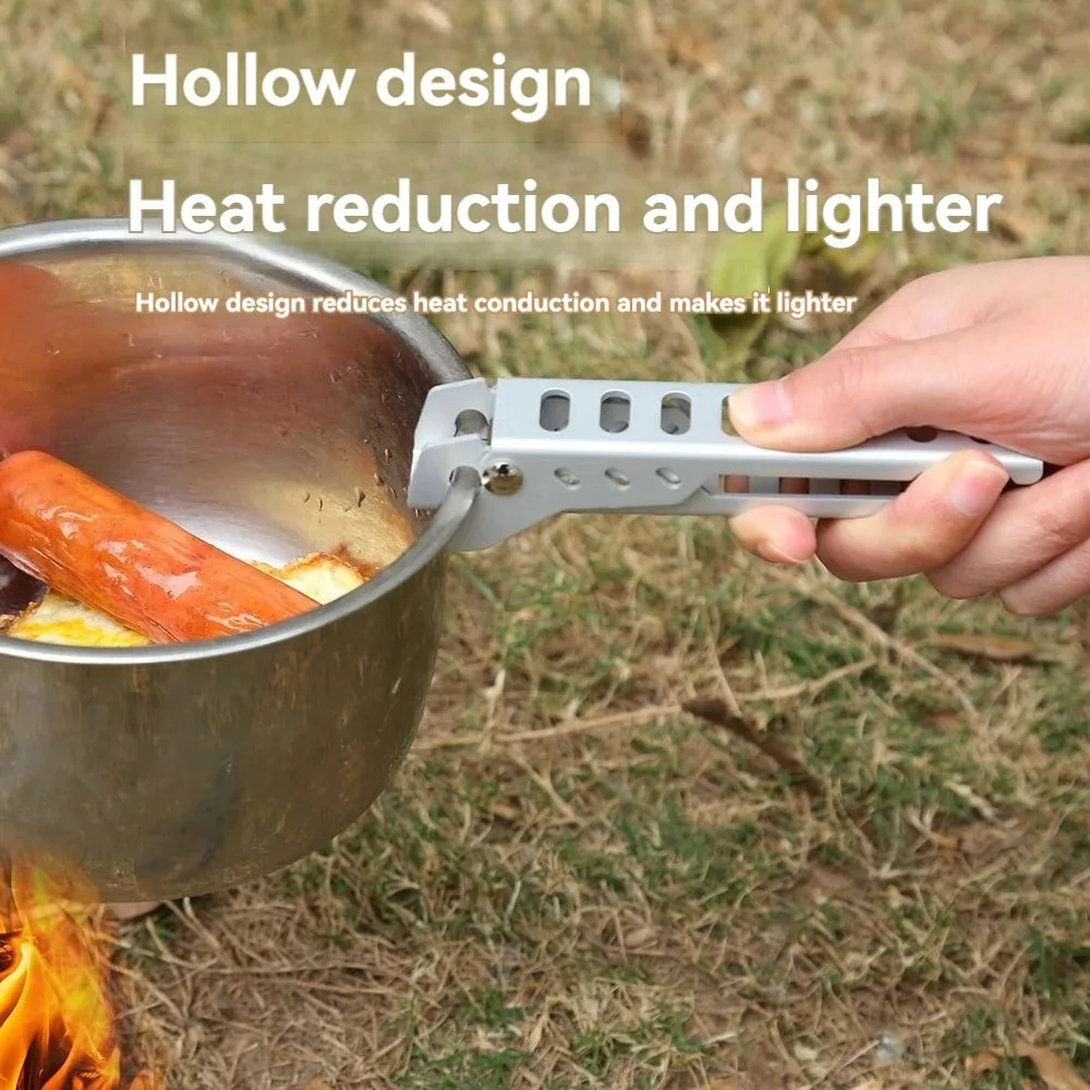 Camping Hiking Anti-scald Pan Clamp Pan Bowl Gripper Outdoor Pot Clip Picnic Tableware Accessories Camping Barbecue Cookware 1