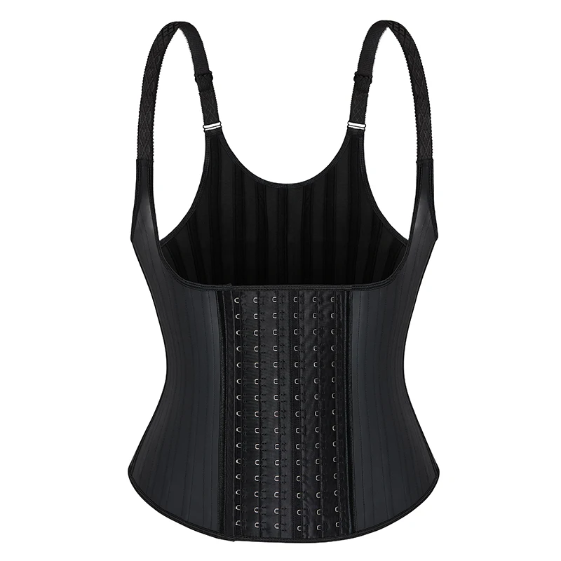 

Plus Size Latex Corset Women 25 Steel Bone Removable Shoulder Straps Belt Body Shaper Waist Shaper Waist Trainer Vest Shapers