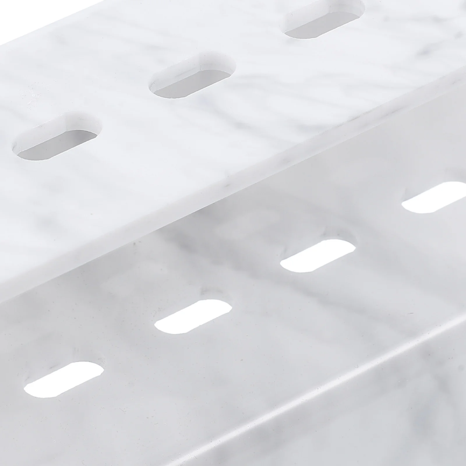 8-Hole Acrylic Tweezers Storage Rack Marble Design Eyelash Tweezers Holder Makeup Brush Organizer Display Stand