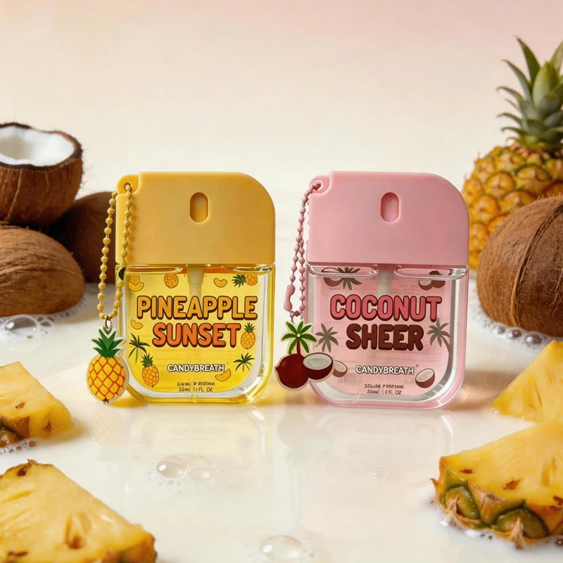 

Card Shaped Portable Perfume 30ml Fresh Coconut Vanilla Mango Fruity Perfume Natural Long-lasting Women's Eau De Toilette