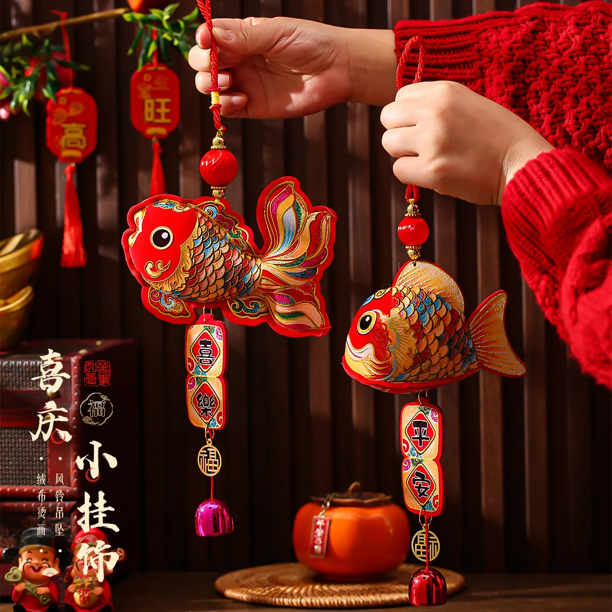 Chinese New Year Decoration 2025 Spring Festival Hanging Decoration Tassel Ornament Chinese Home Wall Door Knot Hanging Decor