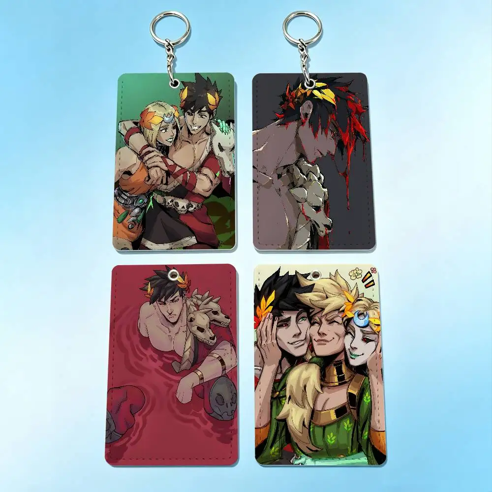 

Zagreus Melinoe H-Hades Card Holder Men And Womenn Universal Antirust Keychain Learther Access Drop Key Tag Ring
