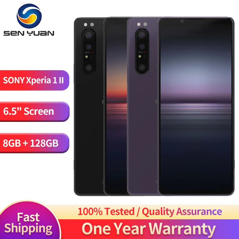 

Sony Xperia 1 II 5G Mobile Phone 6.5" OLED HDR NFC 8GB RAM 128GB/256GB Snapdragon 865 Octa-Core Original sony xperia 1ii 1 ii