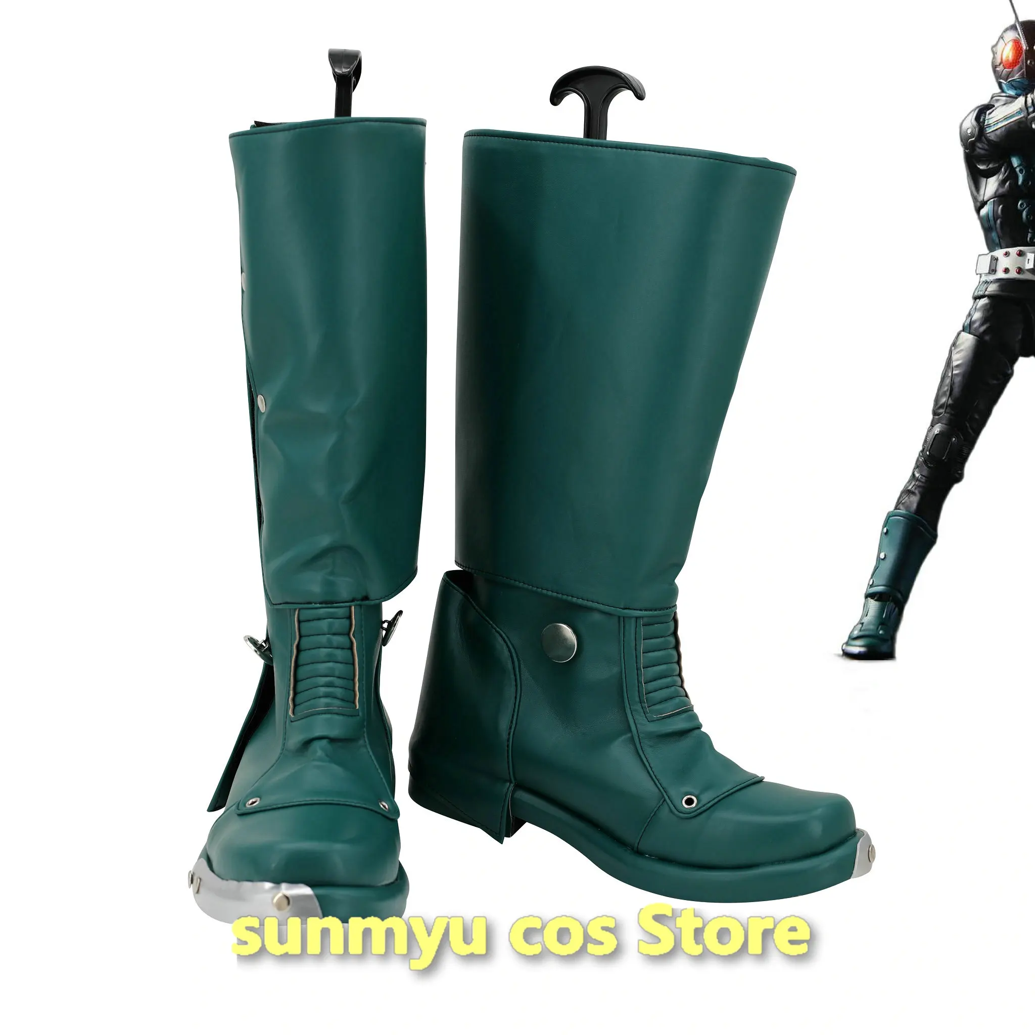 

Kamen 1 go THE NEXT Cosplay Shoes Dark Blue Boots Customize size