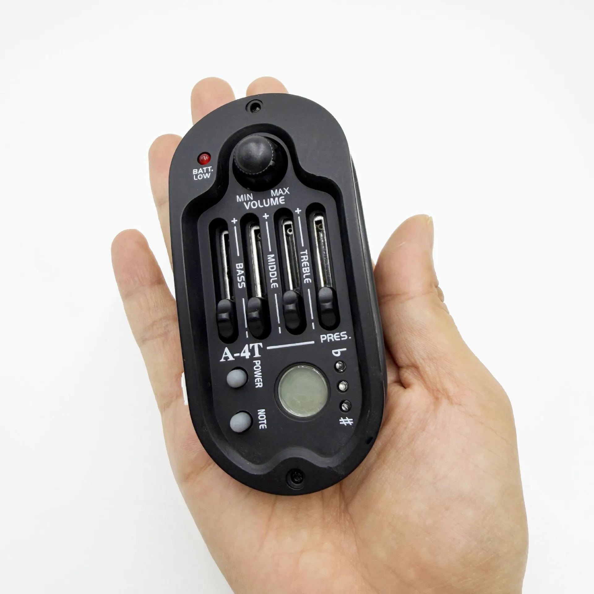 4-Band EQ Acoustic Pickup with Rubber Panel  A-4T Piezo Preamp for Folk/Classical Guitar Pickup