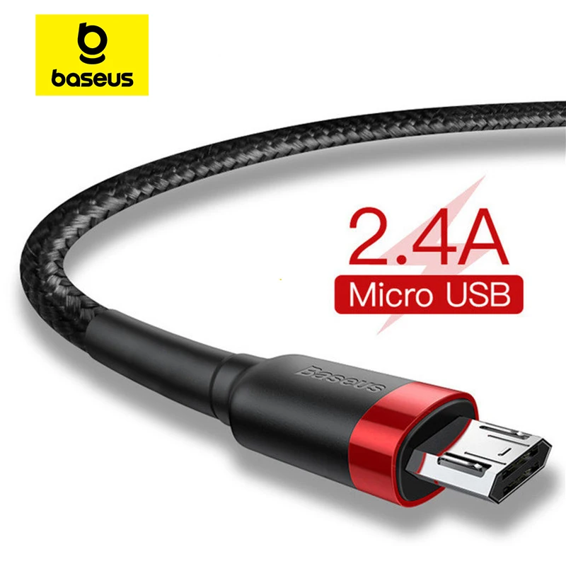 Baseus USB Micro Cable Quick Charge 3.0 Cable Fast Charging for Huawei P30 Xiaomi USB-C Charger Wire