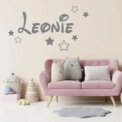 Large Size Personalized Custom Name Wall Sticker Vinyl Stickers Art Decals For Babys kids Rooms Decoration Art Decor T182