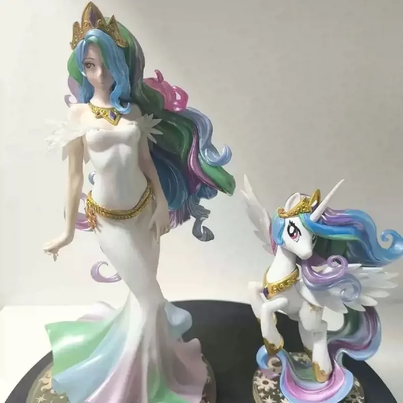 Original Kotobukiya My Little Pony Figure Princess Celestia Figures Kawai Figure Pvc Model Decoration Doll Toys Kids Toys Gifts