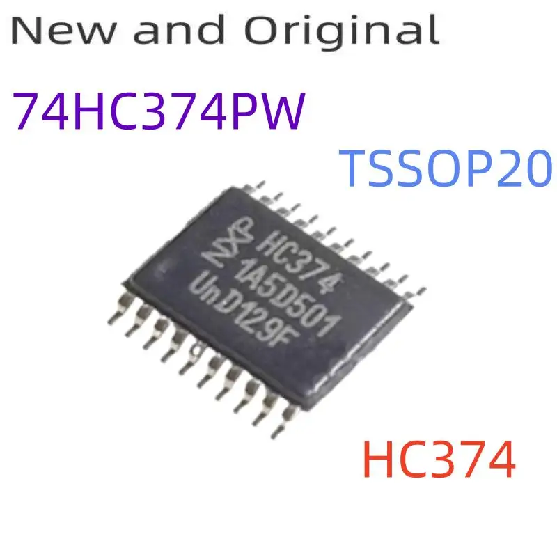 

New and Original 74HC374PW TSSOP20 Octal D-type flip-flop positive-edge trigger 3-state marking code HC374
