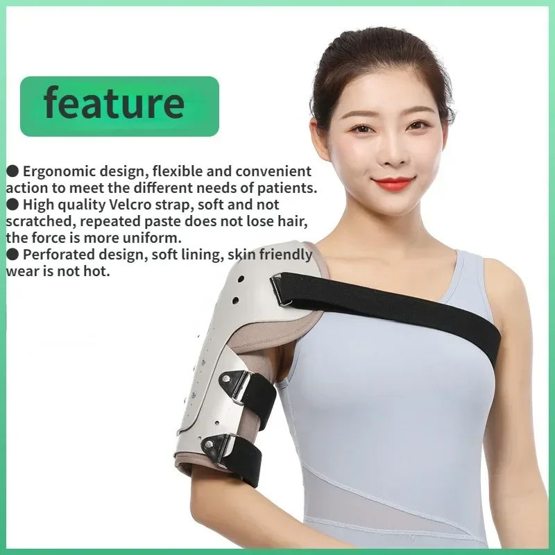 

Adjustable Humerus Fracture Fixator Brace Upper Arm Broken Shoulder Injury Rehabilitation Support Splint Breathable Lightweight