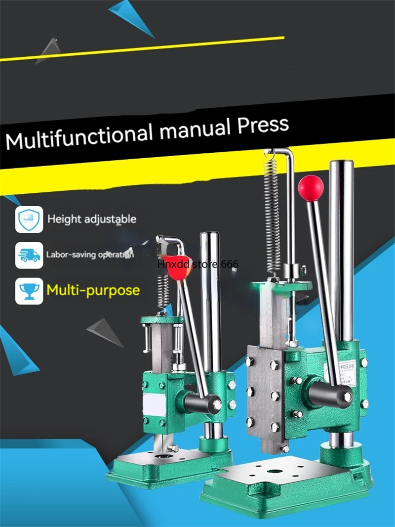 Small Home Manual Press Miniature Punching Hand Beer Machine Cutting Equipment Hand Move Press Die Chip Device Industrial image 3
