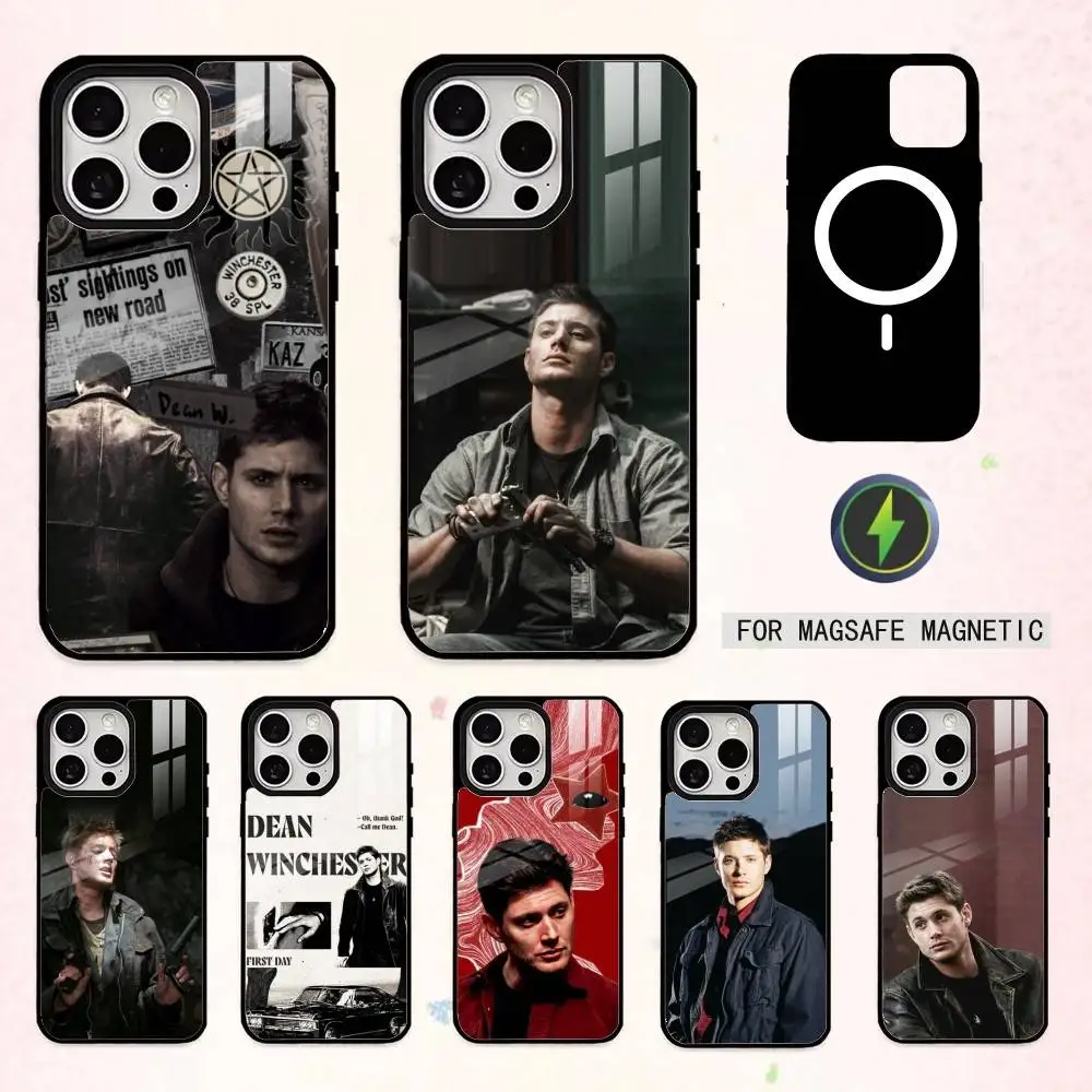 

S-Supernatural Dean W-Winchester Phone Case For iPhone17,16,15,14,13,12,11 Plus,Pro Max Magnetic For Magsafe Wireless Charging