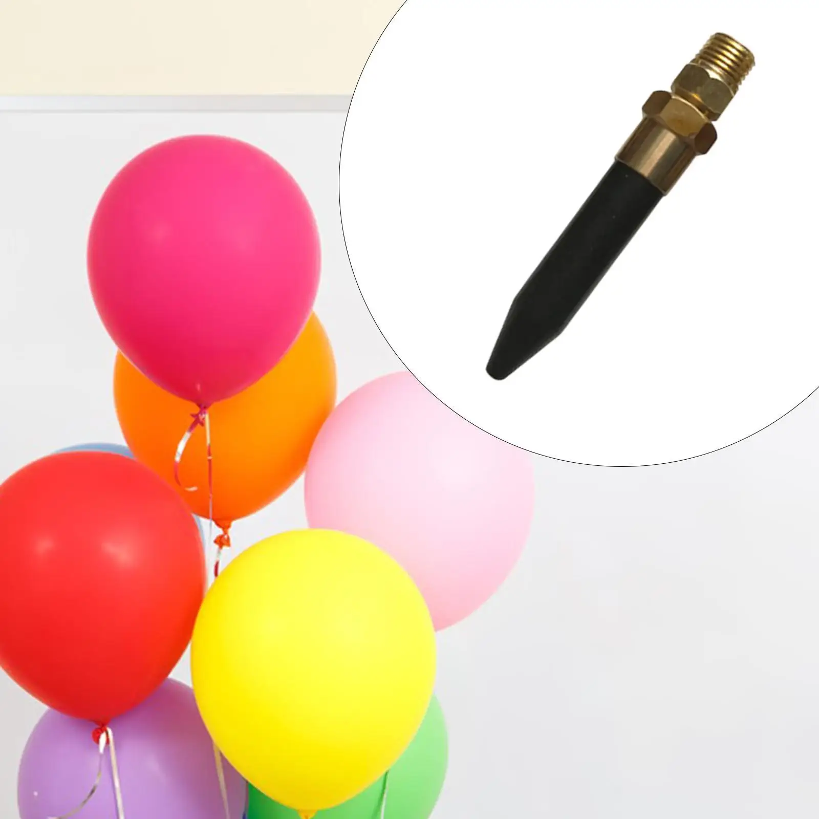Gummi-Inflator, Neigungsventil, Helium-Ballon-Luftdüse für Ballonkünstler
