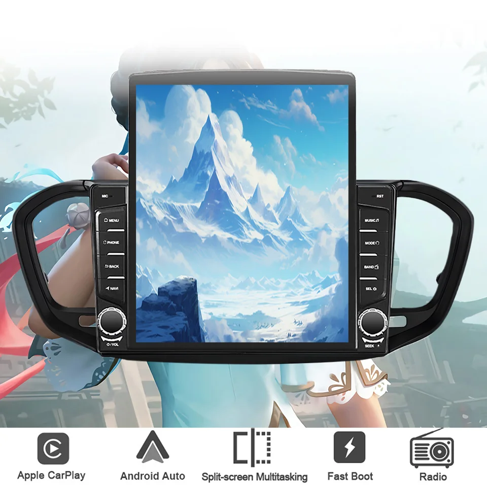 For LADA Vesta 2023 2024 Carplay Android Auto Car Autoradio Stereo DVD HU Head Unit GPS Navigation Tape 4G Lte WiFI