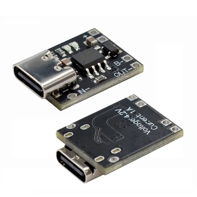 1-20Pcs TP4056 3.7V 리튬 배터리 충전 방전 보드(보호 기능 포함) Type-C USB Type C 리튬 이온 배터리 충전 보드 썸네일 6