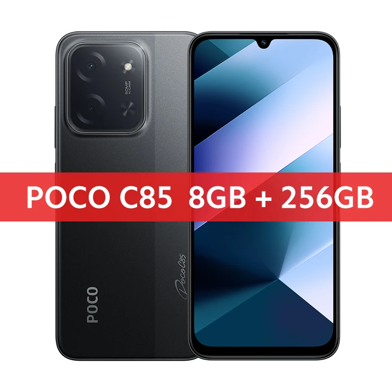POCO C85 Global Version Smartphone Helio G81-Ultra 6.9" Dot Drop display 6000mAh battery 50MP Camera 33W NFC