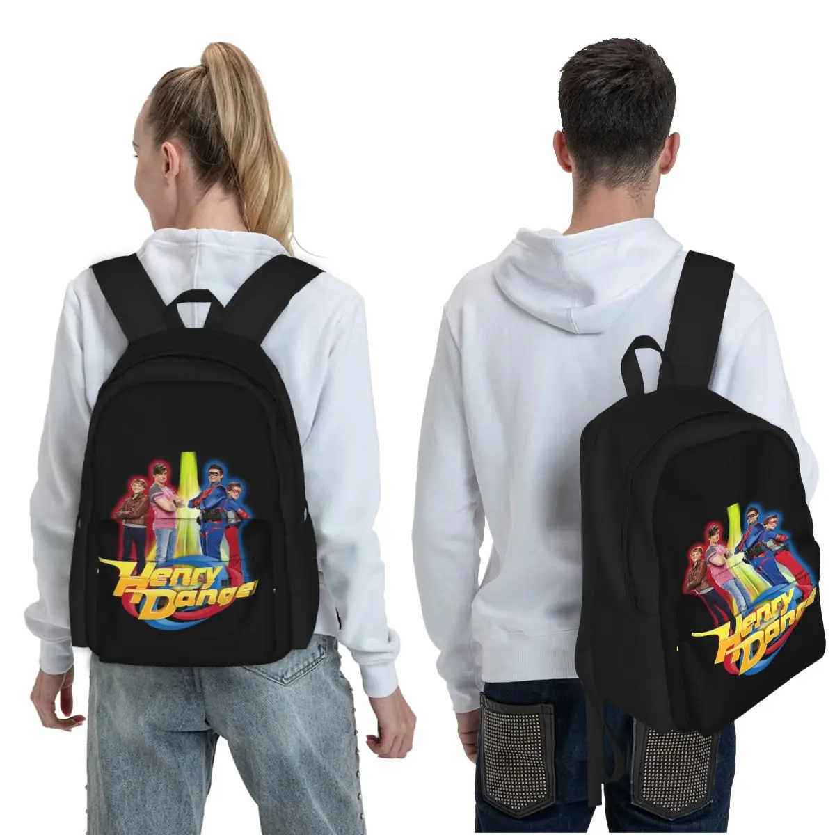 Henry Danger Secret Identities Student Backpack School Bag Hiking Travel Daypack for Boys Girls Fashion Bookbag Shoulder Bags