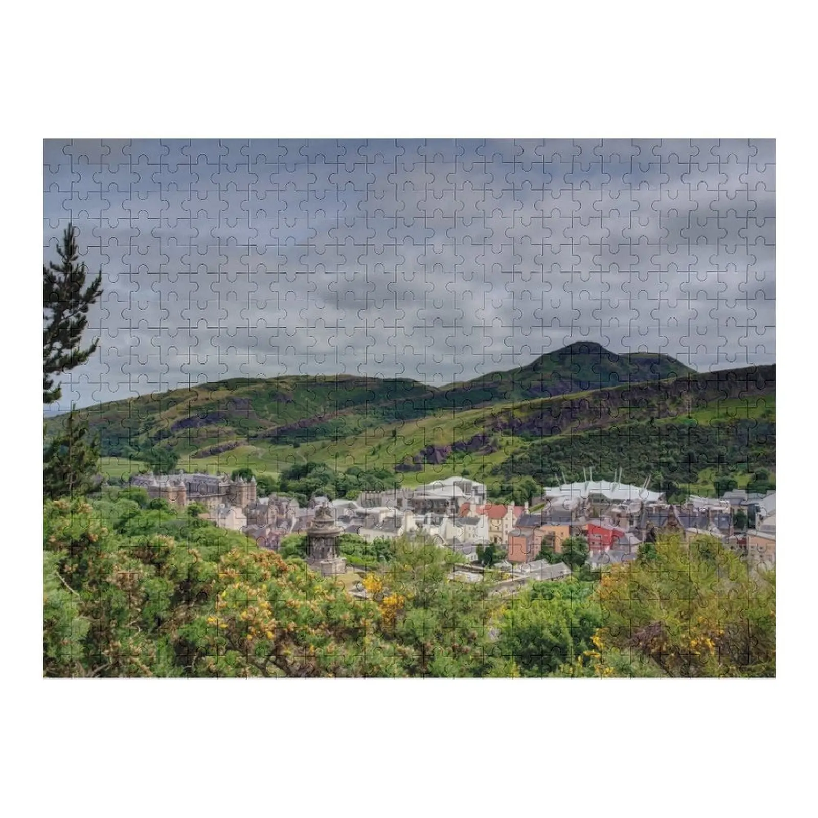 

Пазл Edinburgh Holyrood Vista, персонализированные игрушки, индивидуальное имя, деревянный подарочный пазл на заказ