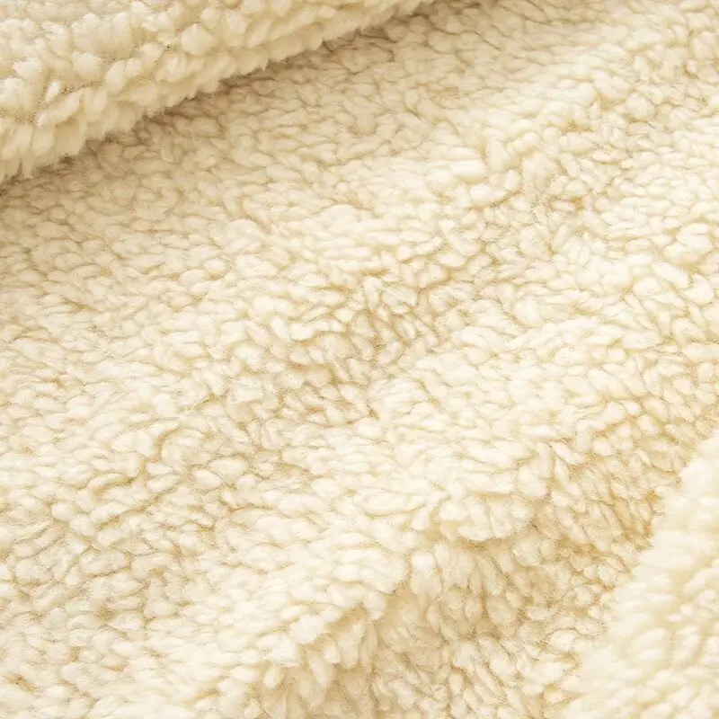 

Autumn Winter Women's Faion Thiened Lamb Velvet Parka Jaet Outerwear Polyester Fiber Commute Sle Korean Version