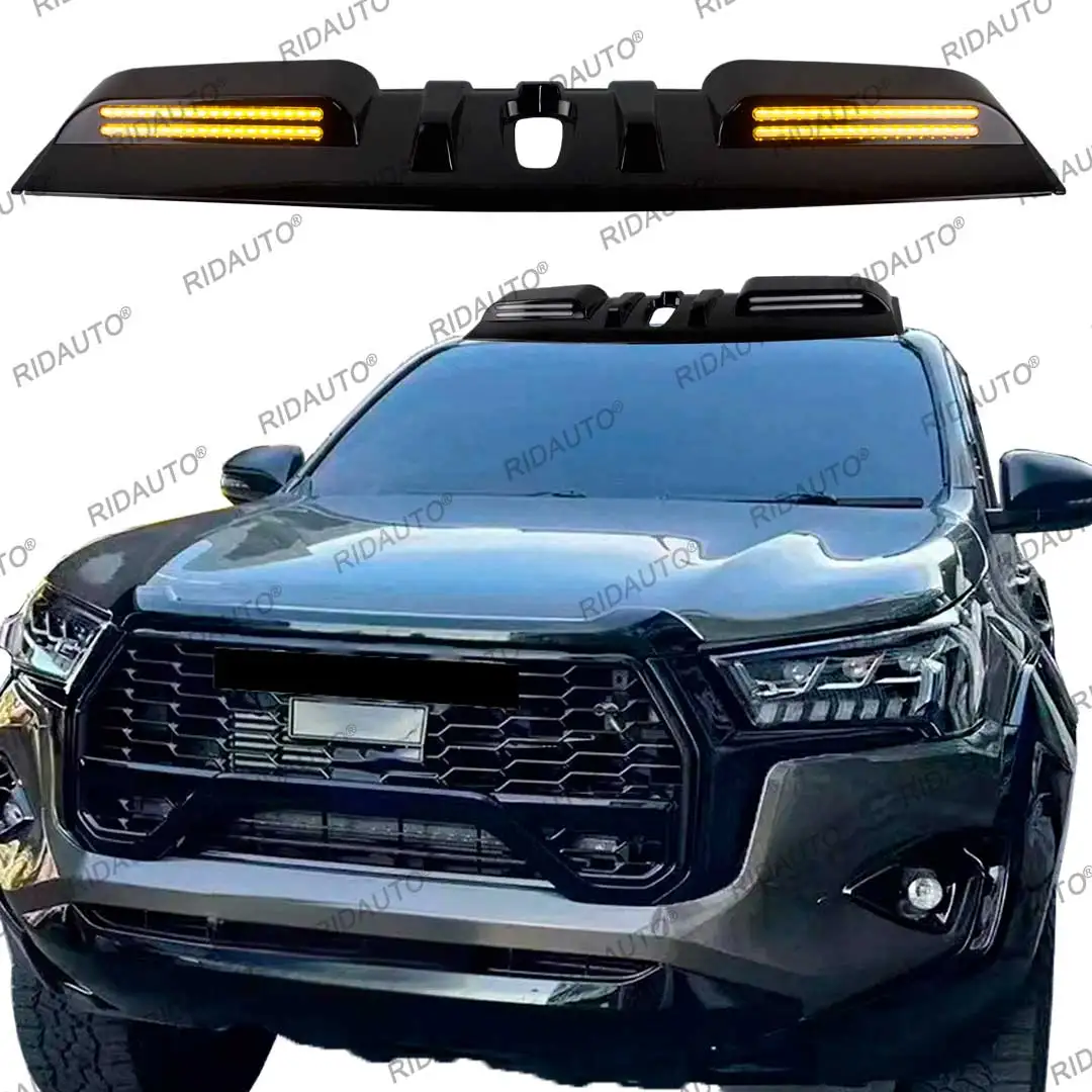 白色 LED ルーフラックライトスポイラー装飾トヨタハイラックス 2015