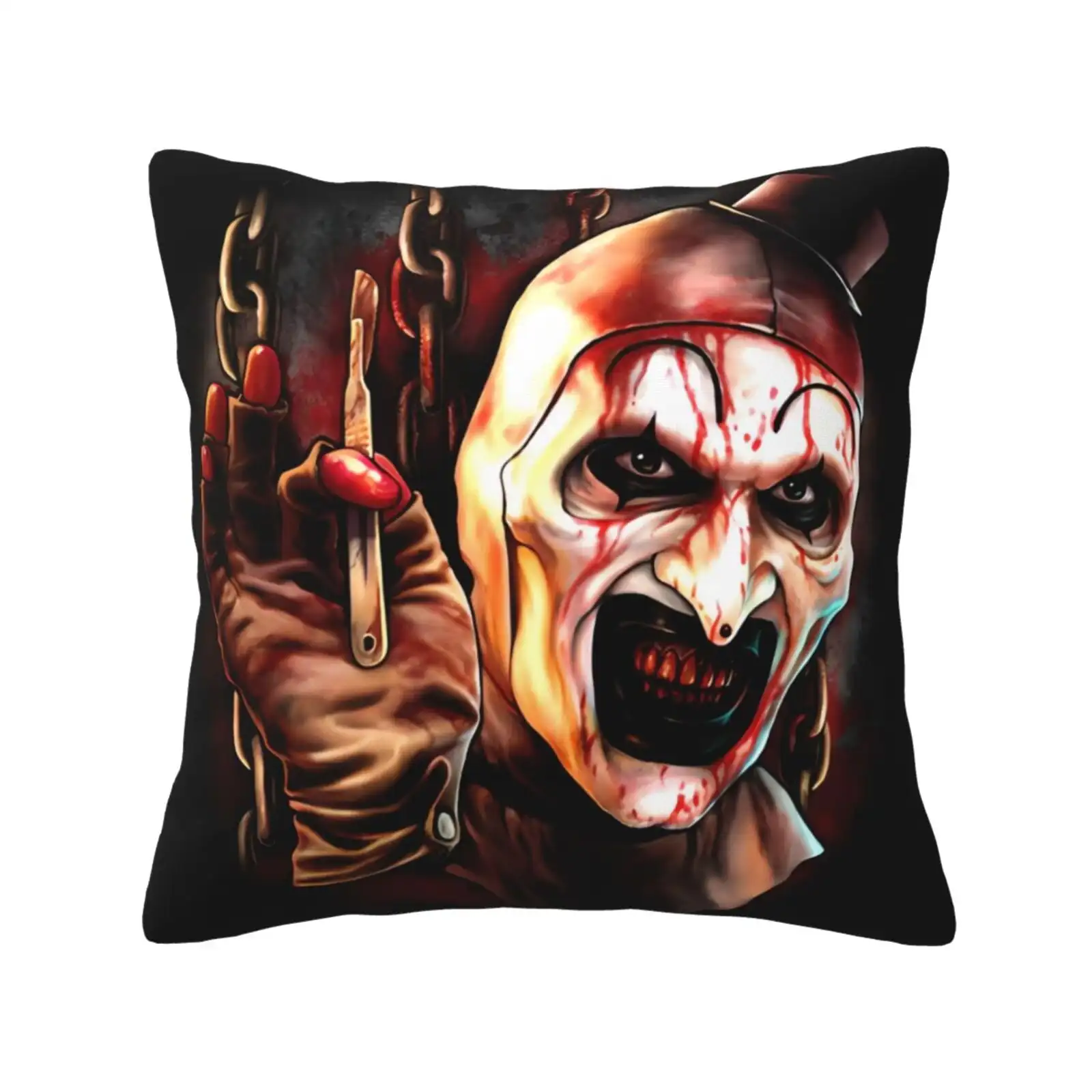 Terrifier Throw Pillow Covers 12