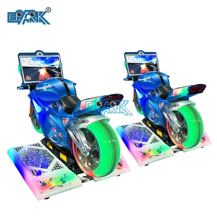 Super Motorcycle Kids Ride On Motorcycle Racing Arcade Game Machine 4 simultaneous Wifi online games