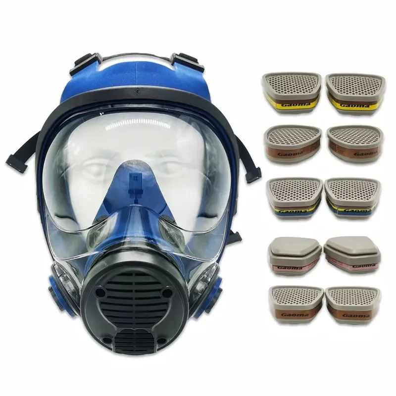 for CE Certified Silicone Half Face Respirator Dust Mask Reusable with Filter Cartridges