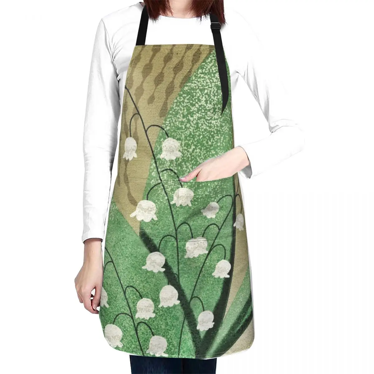 Lily of the Valley Apron waterproof for women Home And Kitchen Custom For Home Accessories Apron