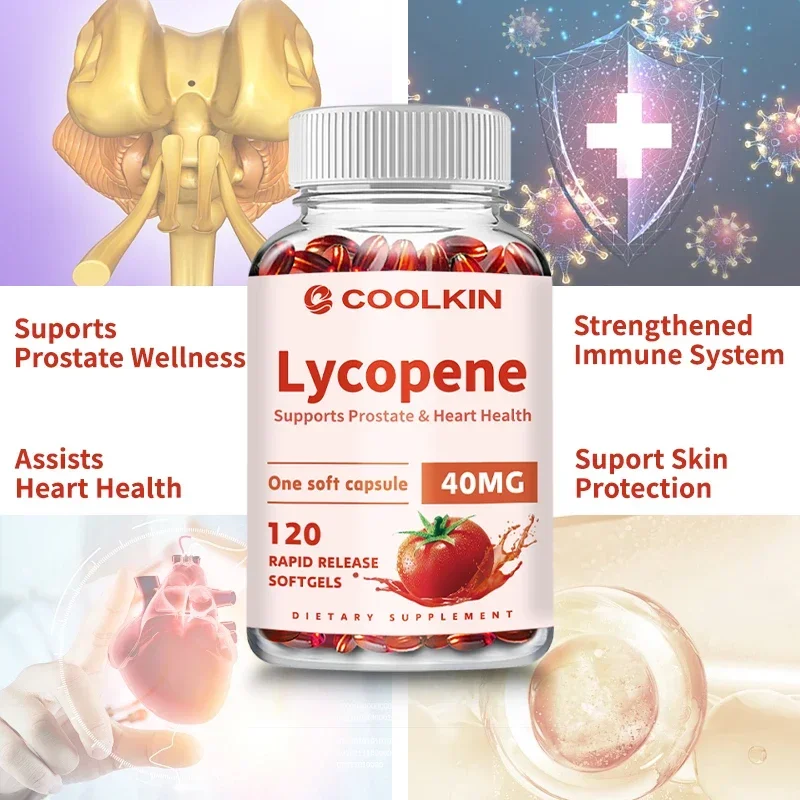 Lycopene 40 Mg - Prostate and Heart Health Support Supplement