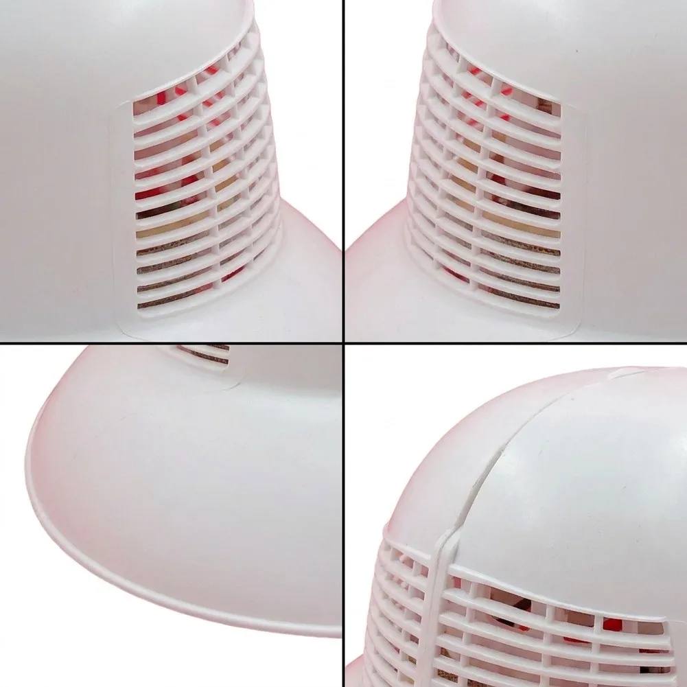 White Plastic Bee Hat with Adjustable Chin Strap and Ventilation Holes for Secure Comfort in Hive Environments