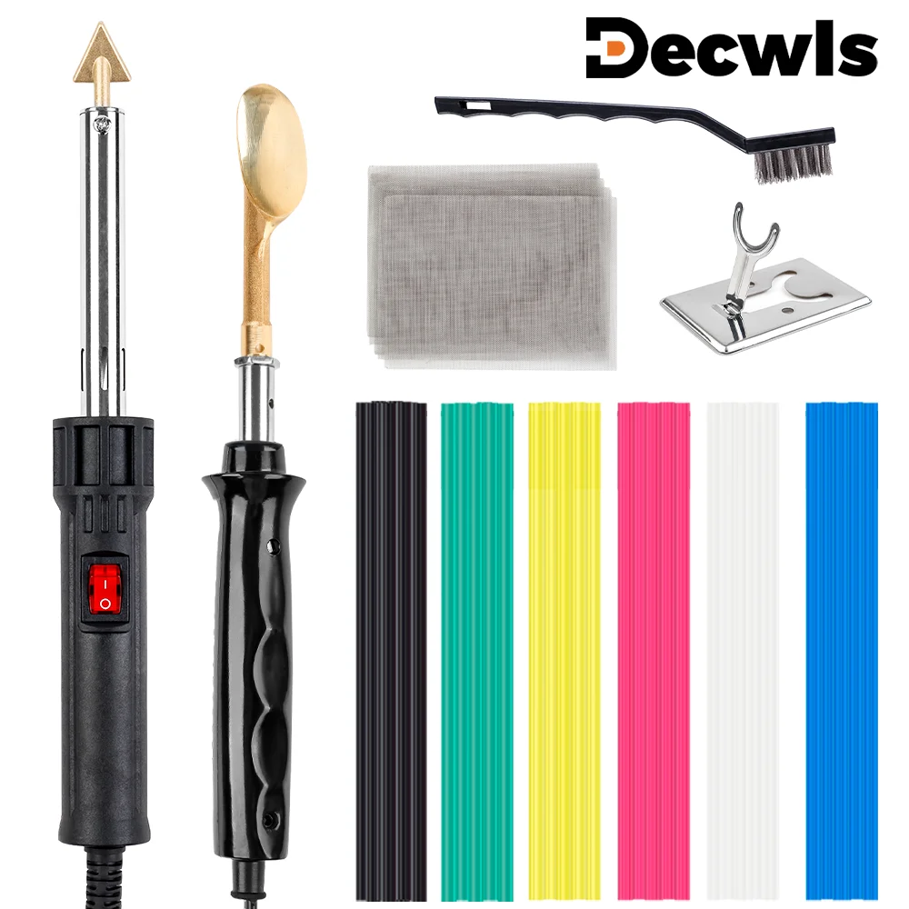 

50W/100W/150W Electric Soldering Iron,110V/220V Car Bumper Repair Soldering Iron,6 types PP Color Welding Rod,Home Welding Tools