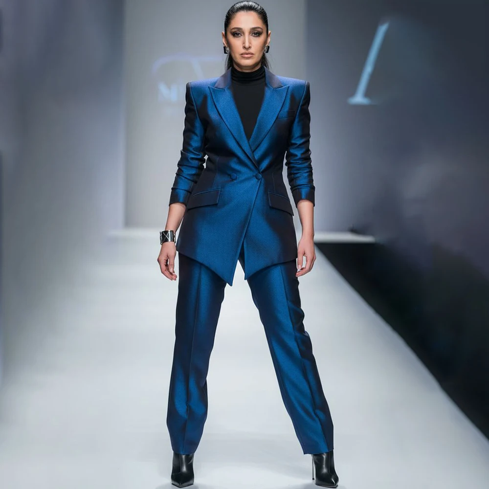 

Evening Women's Suits Pants Customzied Slim High Quality 2 Piece Jacket Pants High Quality Customzied Female Clothing Outfits