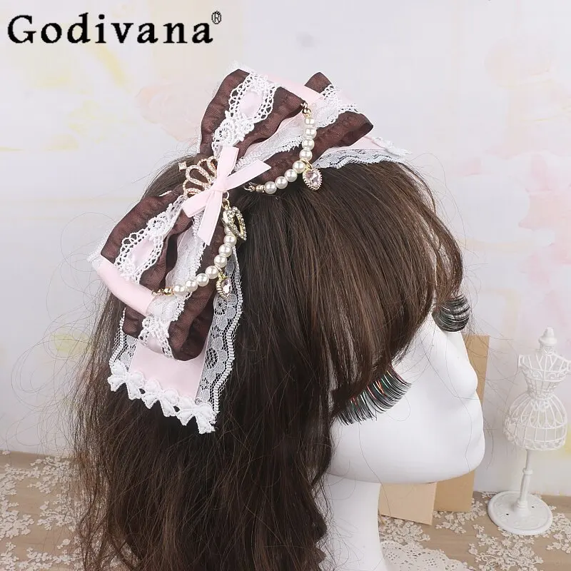 japanese-style-sweet-girls-pink-lolita-headband-mine-series-mass-produced-cute-big-bow-lace-splicing-lo-hairpin-brooch-for-women