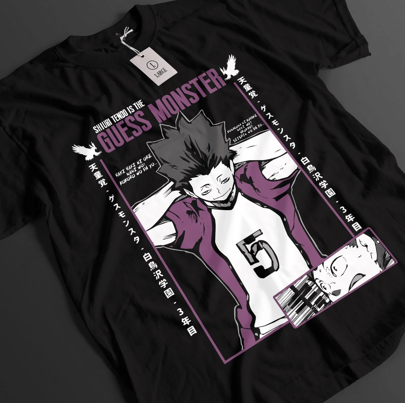Haikyuu Shirt Shoyo Hinata Tshirt Kageyama T-Shirt Tsukki Kuroo Sport Anime Tee