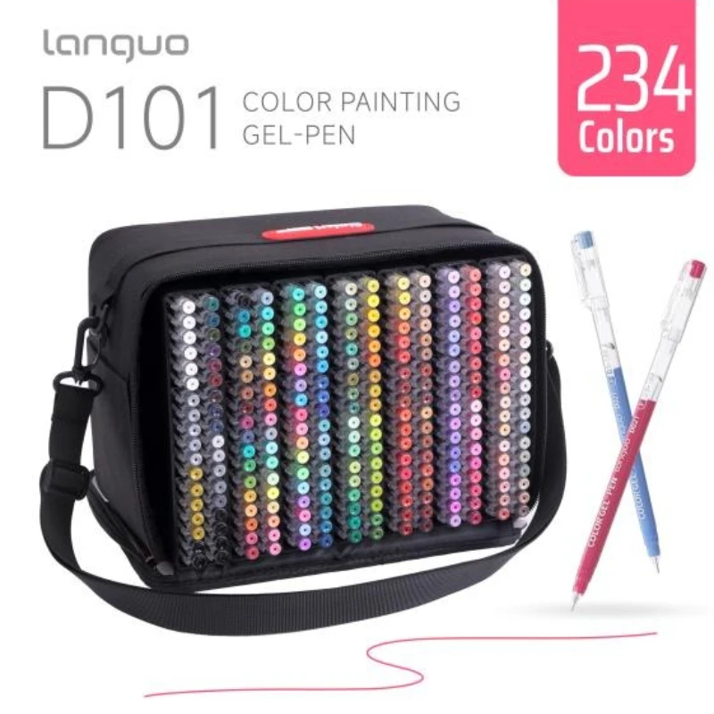 

Languo 234colors/252 PCS Multi-Color Handbook Pen 0.6mm Morandi Color Gel Pen Marker Pens Set Office School Supplies Stationery