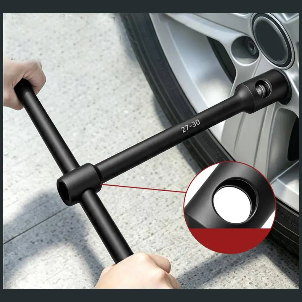 400mm Dual Head Hex Tire Socket Wrench Double-ended Tire Socket Wrench For Car Truck Lug Nut Removal And Repair 19mm To 33mm