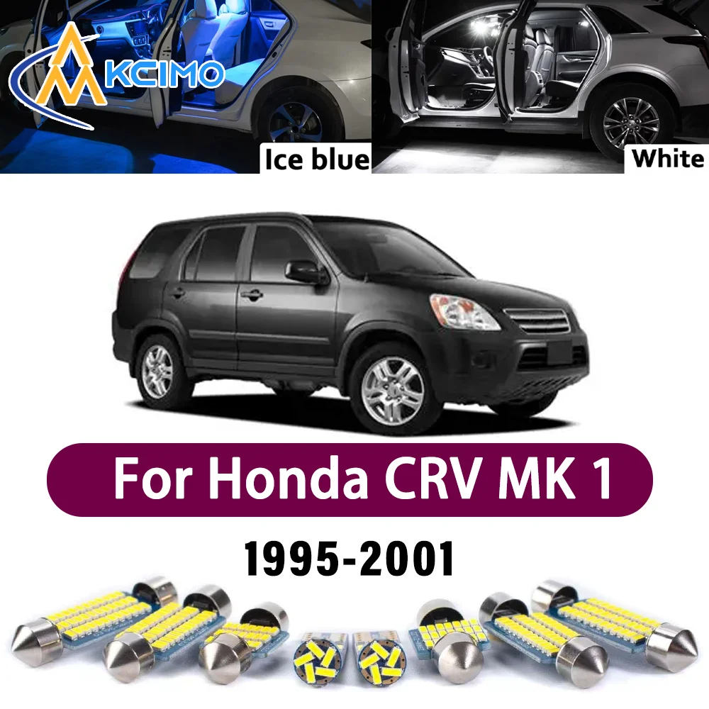 

Error Free LED Interior Light Kit for Honda CRV MK 1 1995-2001 Premium Bright Dome Trunk Mirror Reading Lamps Canbus